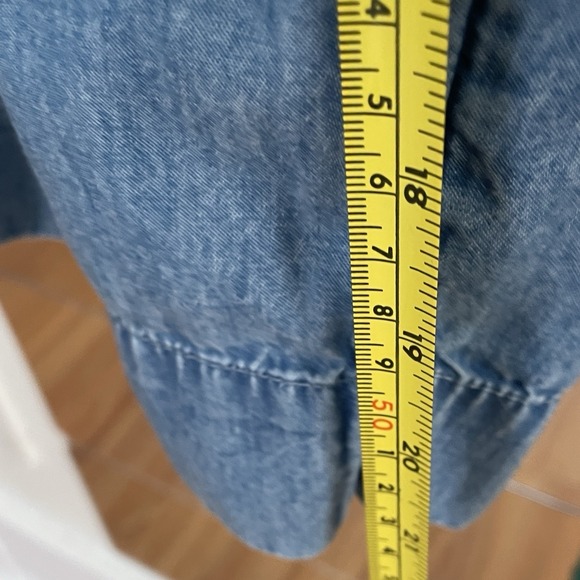 J Jill Lightweight Denim Jumpsuit XL Petite Sleeveless - Picture 8 of 8